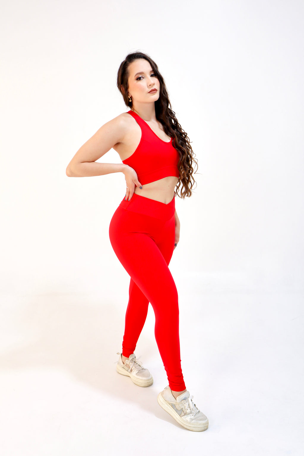 Conjunto Calça e Top CLARA VERMELHO