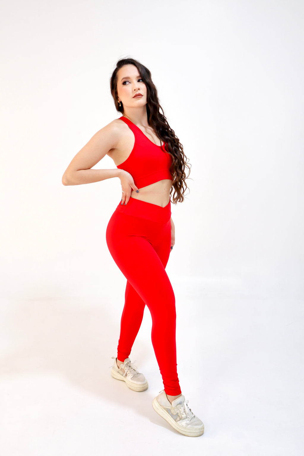 Conjunto Calça e Top CLARA VERMELHO
