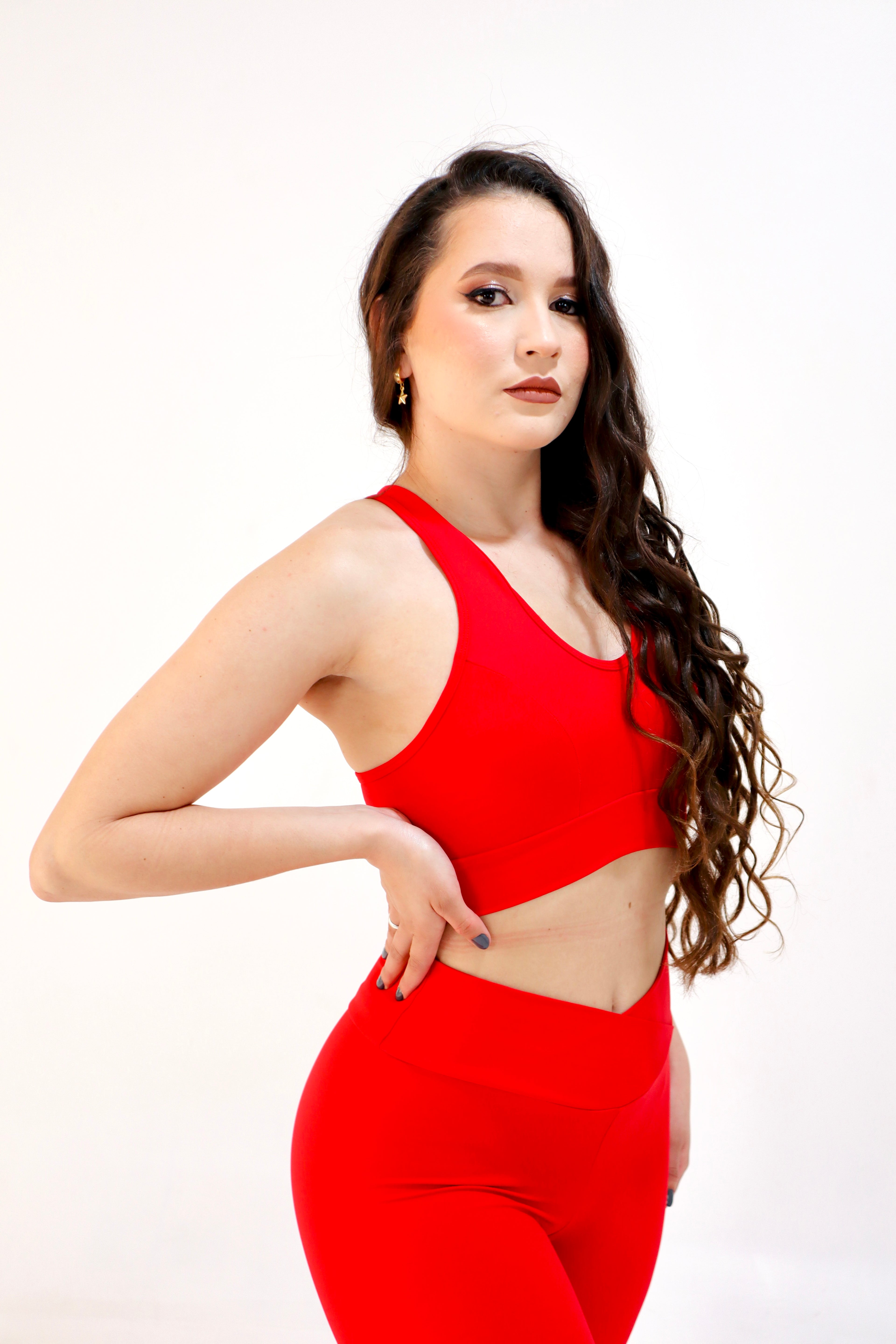 Conjunto Calça e Top CLARA VERMELHO